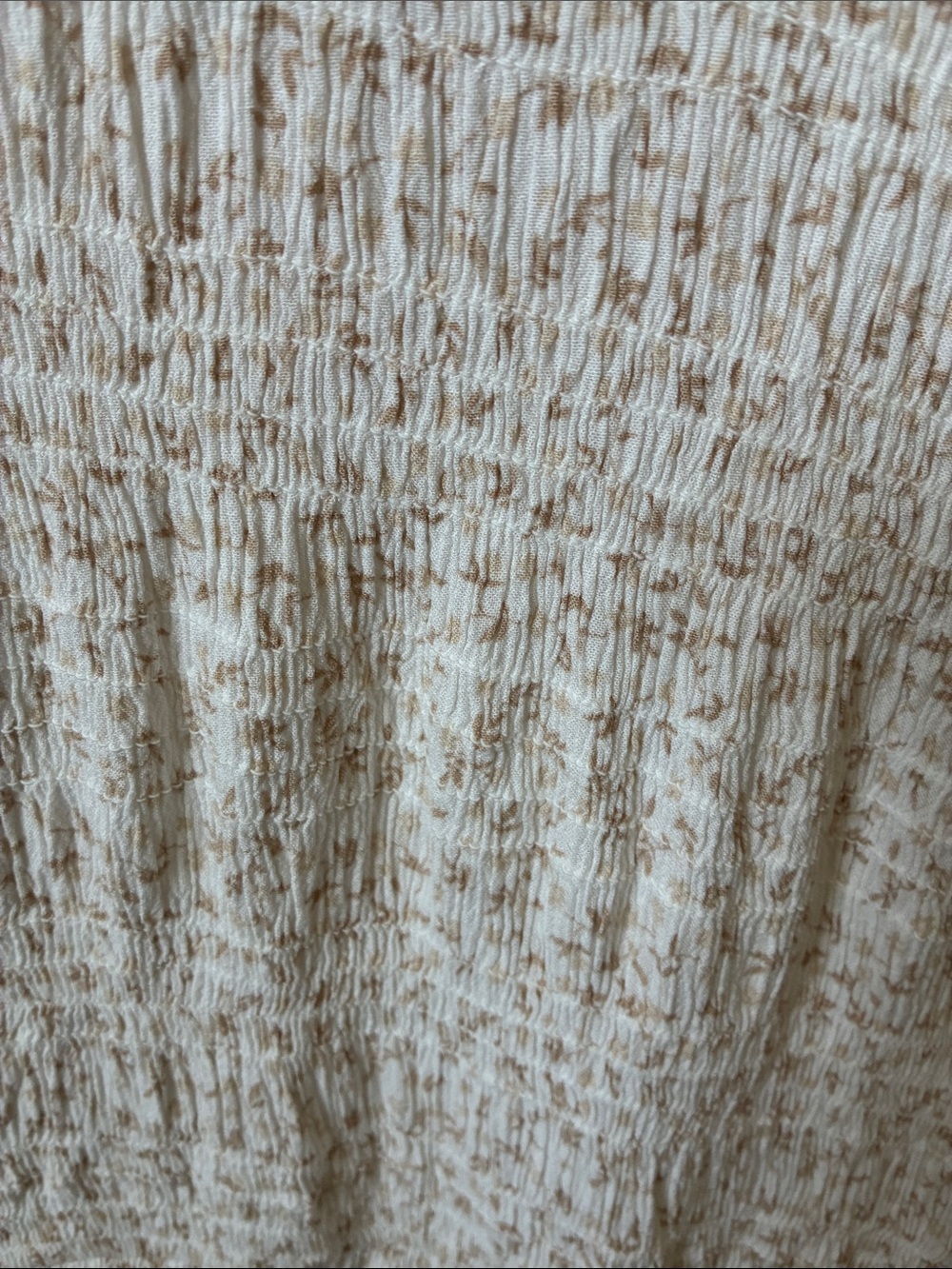 Sonoma Cream Floral Smocked-Yoke Tunic Dress - Picture 4 of 7